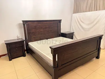Pottery Barn Solid Wood King Size Bed Set