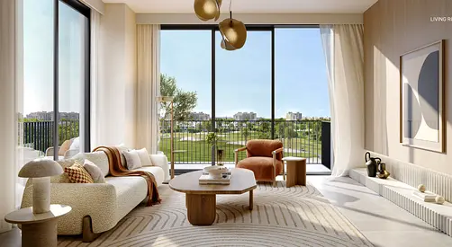 Golf view living / Top developer / 3 br apartment