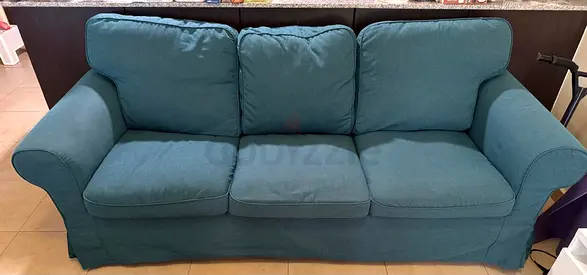 3 Seater Ikea Ektorp Sofa with Ottoman