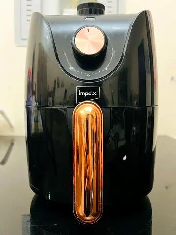 Impex Compact Air Fryer - Black with Rose Gold Handle