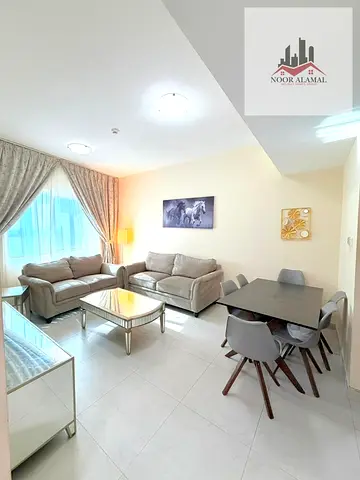 Sharjah, Al Taawun, one bedroom, living room, kitchen, and two bathrooms, next to Oriana Hotel. Sup