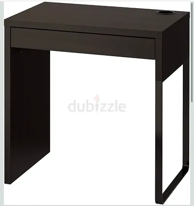 Compact Modern Desk with Drawer and Cable Management