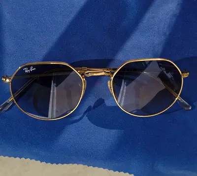 Ray-Ban round gold frame sunglasses - lightly used