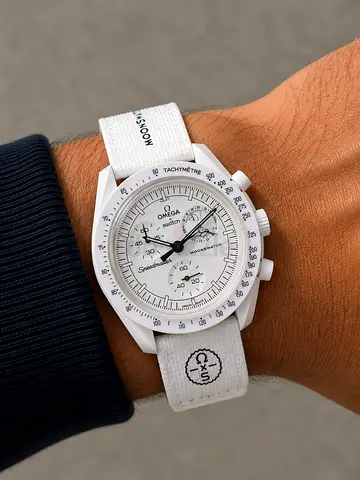 White Omega x Swatch Speedmaster MoonSwatch - master