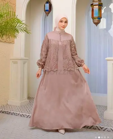 Light Brown Modest Dress Never Use