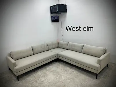 West elm corner sofa