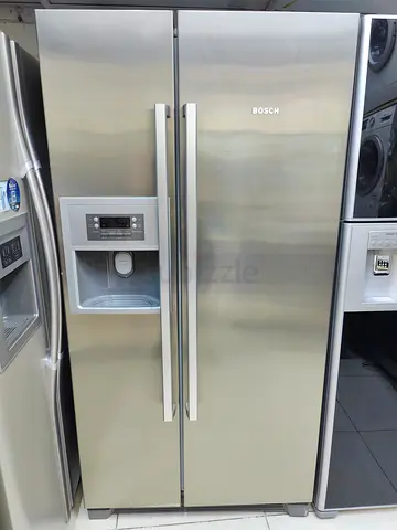 Bosch latest model side by side refrigerator with water dispenser and ice maker made in Germany