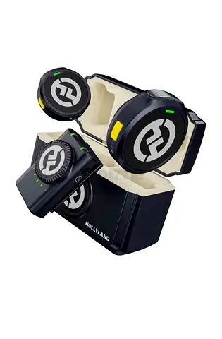 Hollyland Wireless Camera Audio System with Dual Lavalier Transmitters