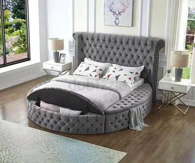 Tufted Fabric Bed Frames For Sale Brand New