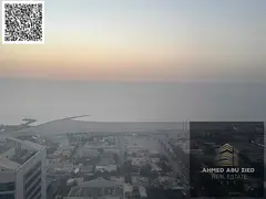 Huge 3BR Master Apartment for Rent in Ajman One | Al Rashidiya 3 with Full Sea View, Maid &amp; Free