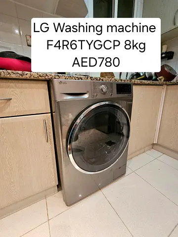 LG front load washing machine F4R6TYGCP 8kg - Good condition