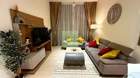 Fully furnished with branded furniture and utensils.
