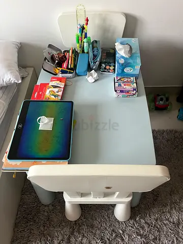 Ikea tabla for kids with two chairs