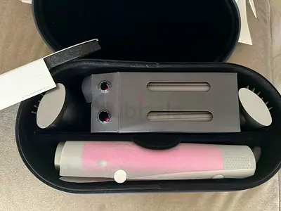 Used 2 times Dyson  long Airwrap. Europe plug works perfectly with an adapter. New Price 2500Aed.
