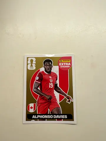 Alphonso Davies Rare Gold FIFA WORLD CUP 2026 Sticker