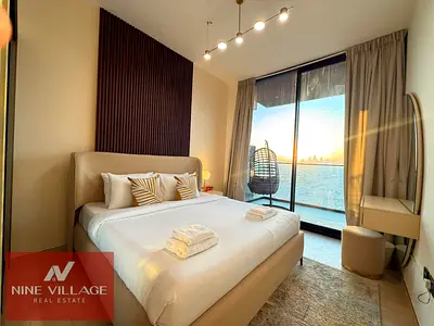 شقة بغرفة نوم واحدة | مفروشة | إطلالات متعددة على الشرفات | Binghatti Corner JVC