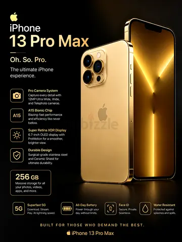 📱 iPhone 13 Pro Max – Gold – 256GB