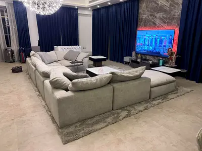 Like A New Condition High Quality Pan Home pianca Feather 🪶 Filled modular sofa