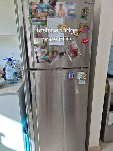 Toshiba double-door refrigerator - good working condition