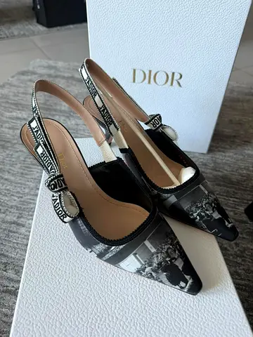 Christian Dior J Adior Slingback Pumps Size 38.5