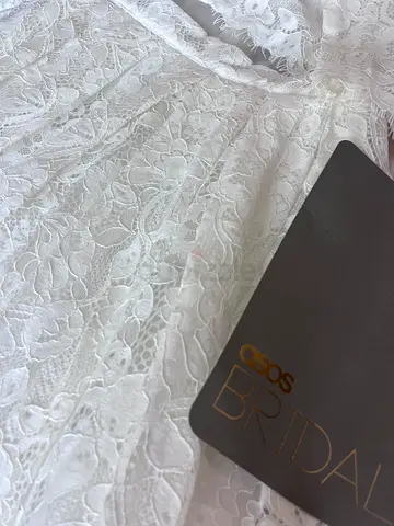 ASOS bridal wear laced dress