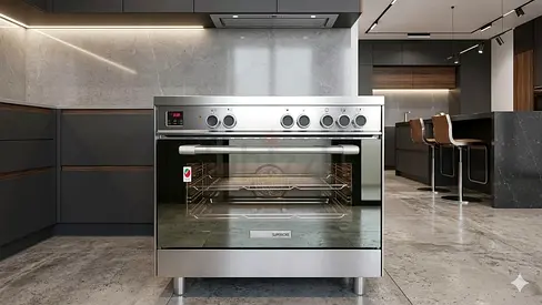 Tecnogas 90 x 60 Cm 5 Burner Electric Cooker – TG-N1X96EVTC