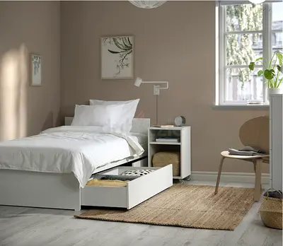 IKEA Bed Frame with 2 storage boxes