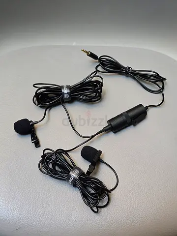 Pair of BOYA Lavalier Clip-on Microphones with 3.5mm Jack (Used)