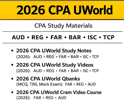 2027-26 CFA CMA CIA CPA Study Materials
