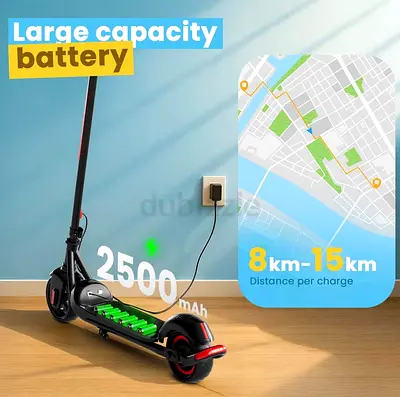 Kids Electric Scooter 150W — 8–15km Range, LED Lights, Rechargeable