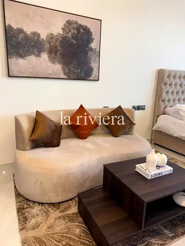 Elegant Furnished Studio with Balcony | Top Floor | Pool View | Dubai Studio City