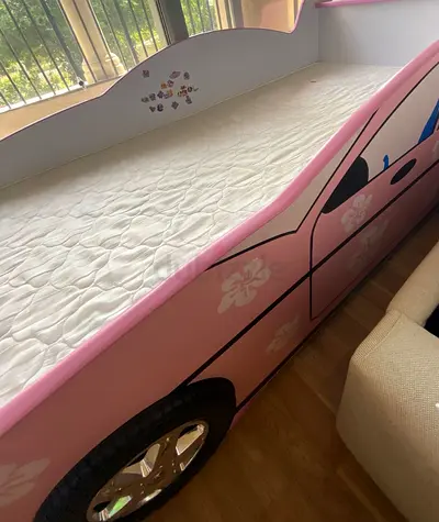 Pink Princess Kid’s Bed with Mattress FREEEEE