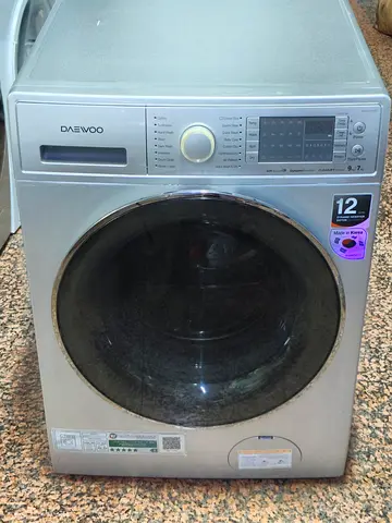 Daewoo Front Load Washer 9.7kg - Silver, Good Working Condition