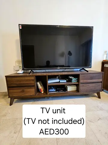 Mid-century Wooden TV Unit / Media Console - Good Condition