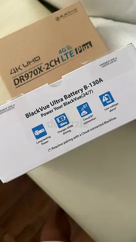 BlackVue DR970X-2CH 4K Dashcam + B-130A Ultra Battery — Unopened Box