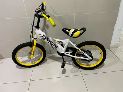 Used 16 Keyoute Kids Bike - White  Yellow, Good Condition