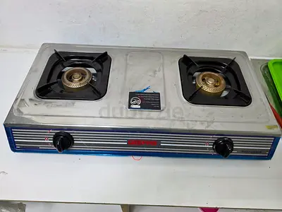 Geepas 2 Burner Table Top Gas Stove and Gas