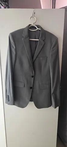URGENT - Mens Grey Blazer / Suit Jacket - Size 38R, Good Condition