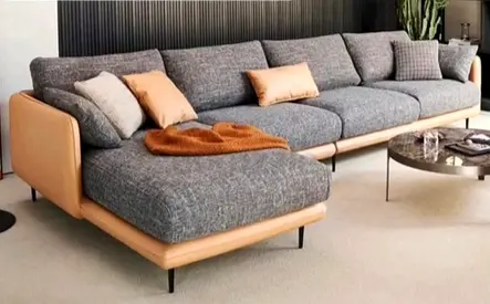 Modern L-shaped Fabric Sofa  – Left Chaise