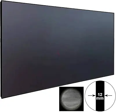 ARL 150 Fixed Frame Gray Crystal Projector Screen - Brand New for sale.
