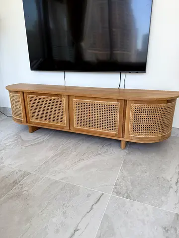 Elegant Rattan TV Unit / Sideboard – Premium Condition