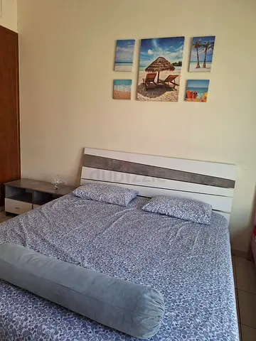 Bed side table with dressing