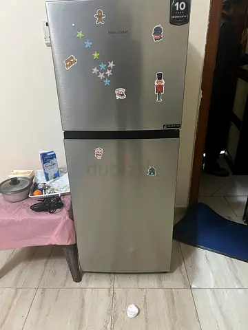 Used Hisense Top-Freezer Refrigerator - Silver, Good Working Condition