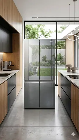 Haier model  HTF-540DGG7 90cm 528L No Frost American Four Door Stainless Steel Fridge Freezer