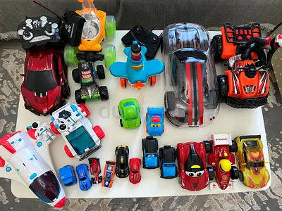 Large Collection of Toy Cars Planes and Remote Control Vehicles