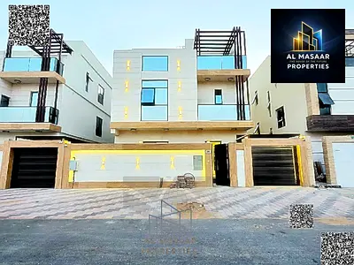 فيلا فاخرة جدا مع مسبح و رووف و كهرباء و ماء و مكيفات مع مظلة سيارات تملك حر و تورث للابناء