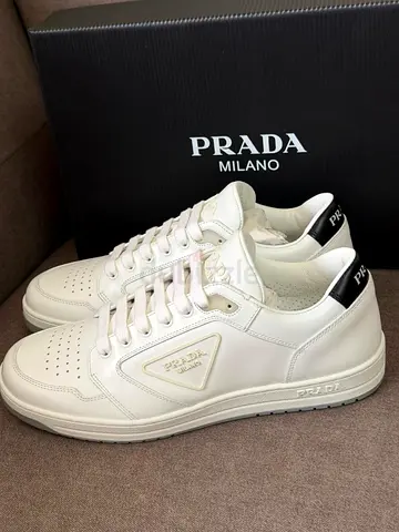 Prada Downtown Sneakers in Leather White Size 40
