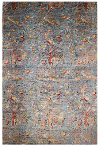 12x18ft | 3.5x5.5 Tree of Life Pattern Afghan Area handmade Rug majlis rug