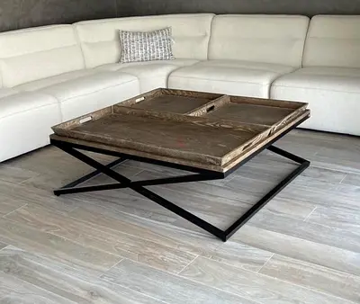 Wooden Coffee Table from The One 120 x 120 cm