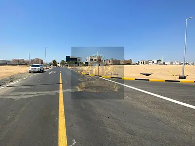 For sale in Sharjah Al Hoshi area Residential investment plot of land, area 5300 feet Very distinguished location, corner on two streets, 18 meters